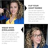 BREEZO 2Pcs Square Headbands Curly Thick Hair Sunglasses Style Black Brown view 4