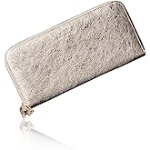 VOICE Align type Long wallet Leather made by NEW LIFE in Italy Cowhide ART.Chic Women's Elegant and easy to use Vertical card case In gift box (Pink Gold)