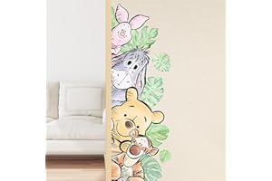 Winnie Wall Stickers for Kids, Winnie Character Wall Stickers, The Pooh Party Decorations, Winnie Removable Stickers for Baby
