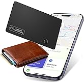 Wallet Tracker Card Air-Tag - Work with Apple Find My (iOS only), 0.07in Slim Tracking Card, IP68 Waterproof Bluetooth Tracker Finder, Apple MFi Certified, Item Locator for Luggage, Passports, Purse