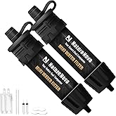 Mini Water Filter NatureNova Portable Emergency Water Filtration System Hiking Camping Straw Survival Gear Emergency Preparedness