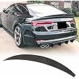 Real Carbon Fiber A5 Rear Trunk Spoiler Compatible with A5 S5 RS5 Hatchback 4-Door 2017-2023 Rear Spoiler Wing Lip Factory Outlet (B Style)