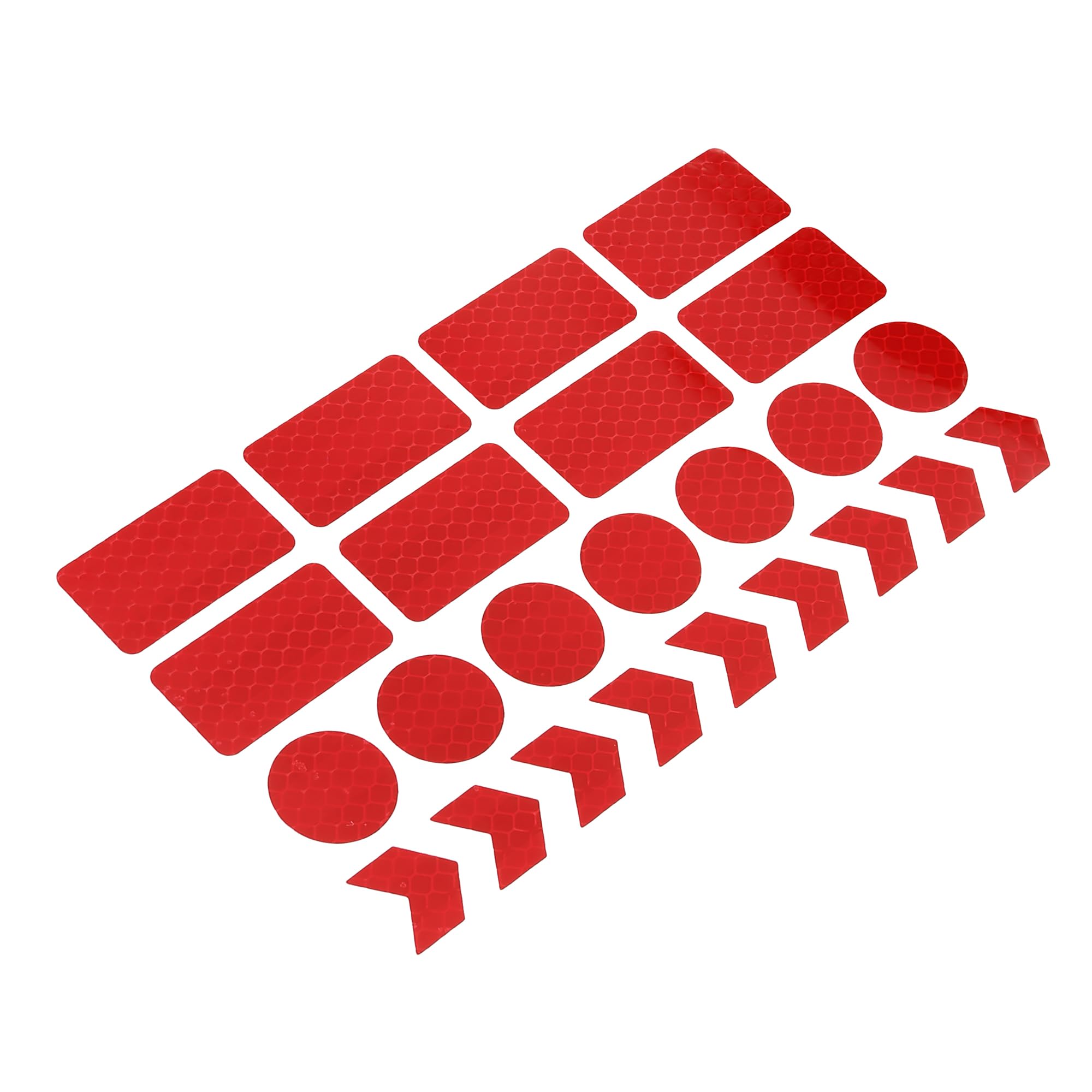 Hihaha Reflective Stickers/for Car Bumper Reflector Stickers/PVC / 24Pcs Red