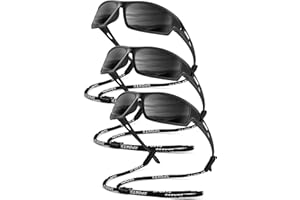 QALLY Polarized-Sunglasses-Men Sports Mens-Sunglasses: Sun-Glasses with UV Protection for Fishing Driving Running Cycling