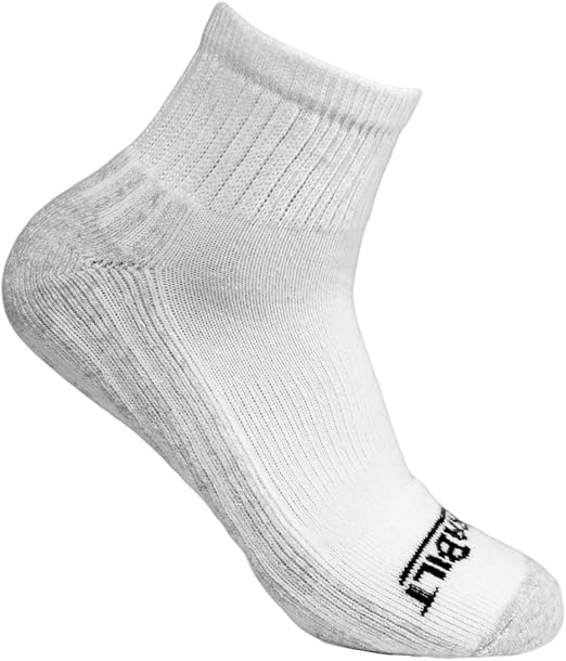 DURABILT Adult White Cotton Ankle Sport Sock 3pk Size at Amazon Men’s Clothing store