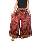 Lannaclothesdesign Palazzo Pants for Women Wide Leg Boho Harem Yoga Pants S M L XL Sizes
