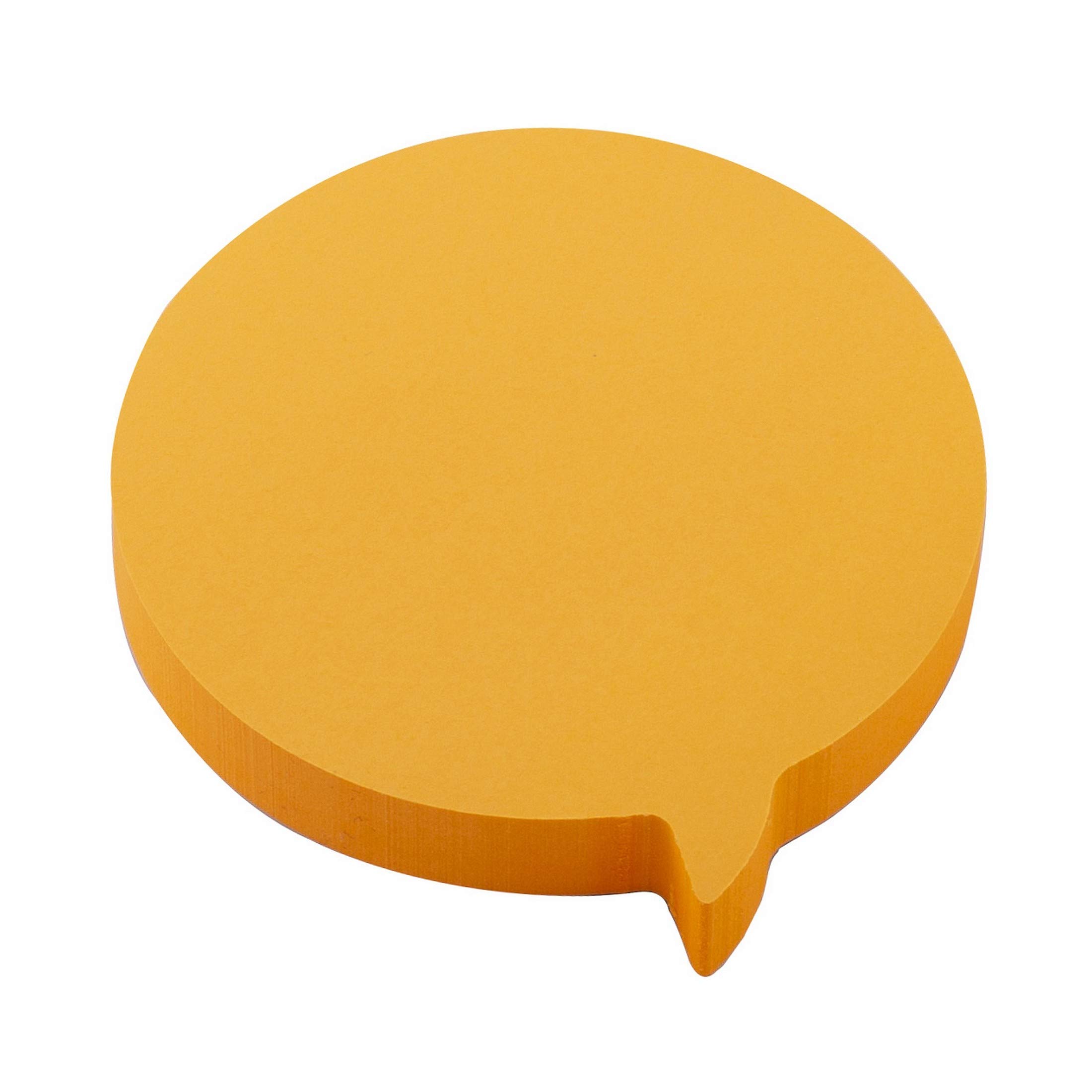 D.RECT Sticky Notes Dialogue | Pack of 100 Sheets | Perfect for Office, School & Home | Orange | 75x75mm