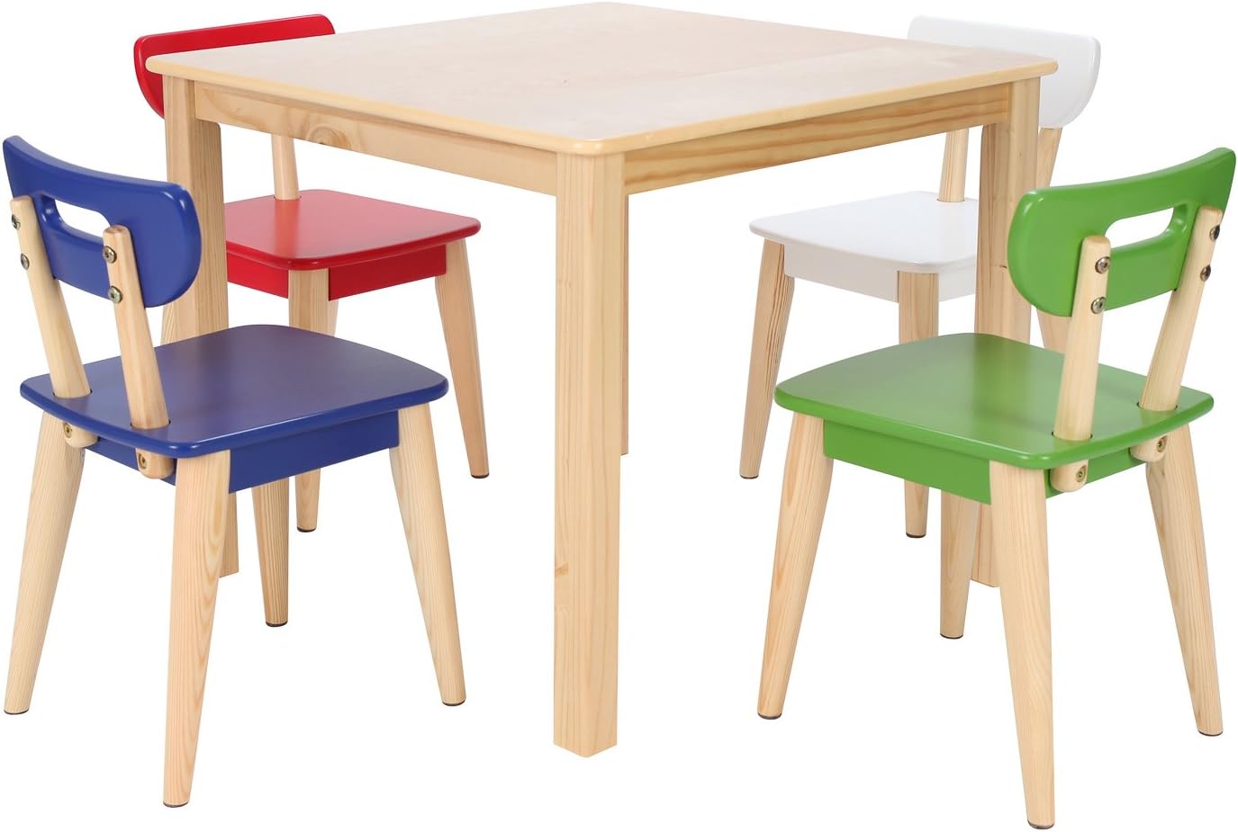 natural wood kids table