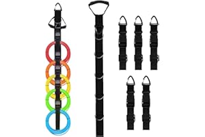 1 Pack Extension Cord Organizer Hanger (No Velcro)- Heavy Duty Garage Storage Straps System with 5 Detachable Buckles - 440lb