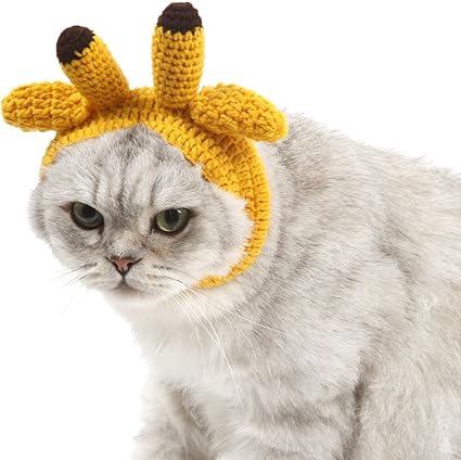 Sweet Devil Nouveauté Chapeau Adorable Pour Chat Chaton Chiot Fait Main En Laine Chaud Hiver Costume De Fête Déguisement Danimaux Cerf