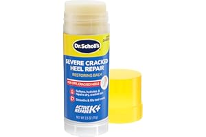 Dr. Scholl's Cracked Heel Repair Balm 2.5oz, with 25% Urea for Dry Cracked Feet, Heals and Moisturizes for Healthy Feet