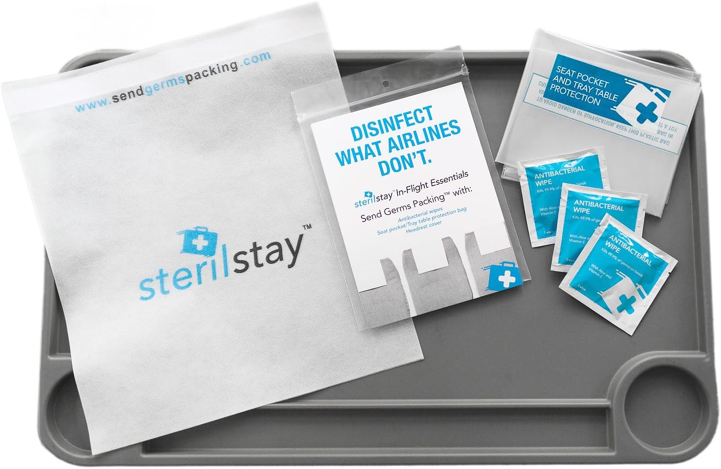 SterilStay in-Flight Essentials Kit (5 Kit Bundle)- Send Germs Packing!