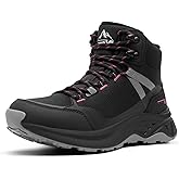NORTIV 8 Women's Hiking Boots Waterproof Lightweight Outdoor Trekking Comfortable Non-Slip Backpacking Camping Ankle Boot Hollow