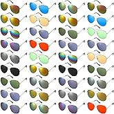 Mepase 36 Pairs Classic Sunglasses for Men Women Oversized Driving Sun Glasses Bulk Summer Classic Mirrored Sunglasses