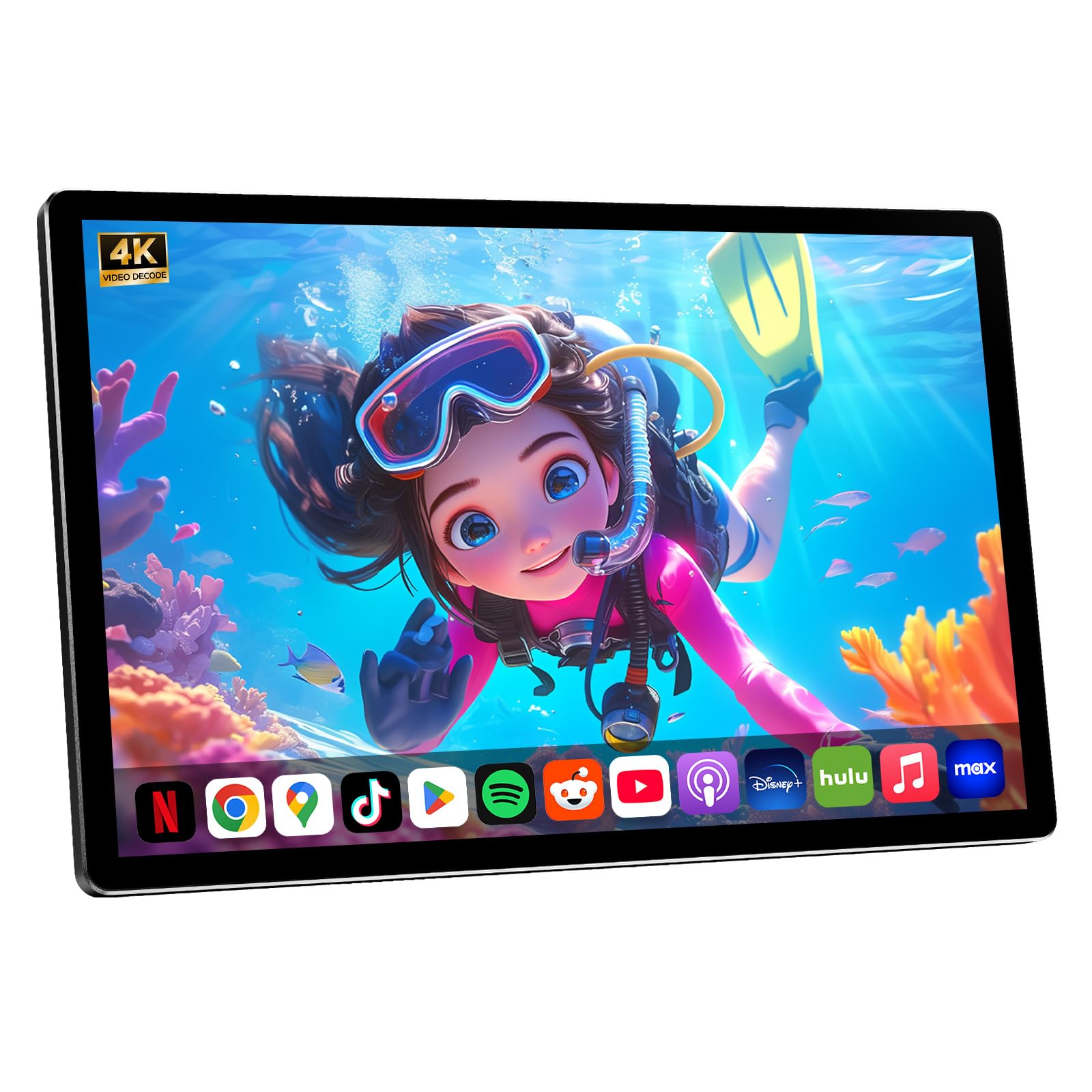 Photo 1 of 11.5" Android 13 Car TV,Touchscreen Headrest Monitor for Car Back Seat Entertainment System,Support Phone Wireless Mirroring Sync Screen HDMI SD Card USB 4K Video Playback (2G+32G(1*pc))