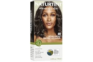 Naturtint Permanent Hair Color 4N Natural Chestnut (Pack of 1), Ammonia Free, Vegan, Cruelty Free, up to 100% Gray Coverage, Long Lasting Results