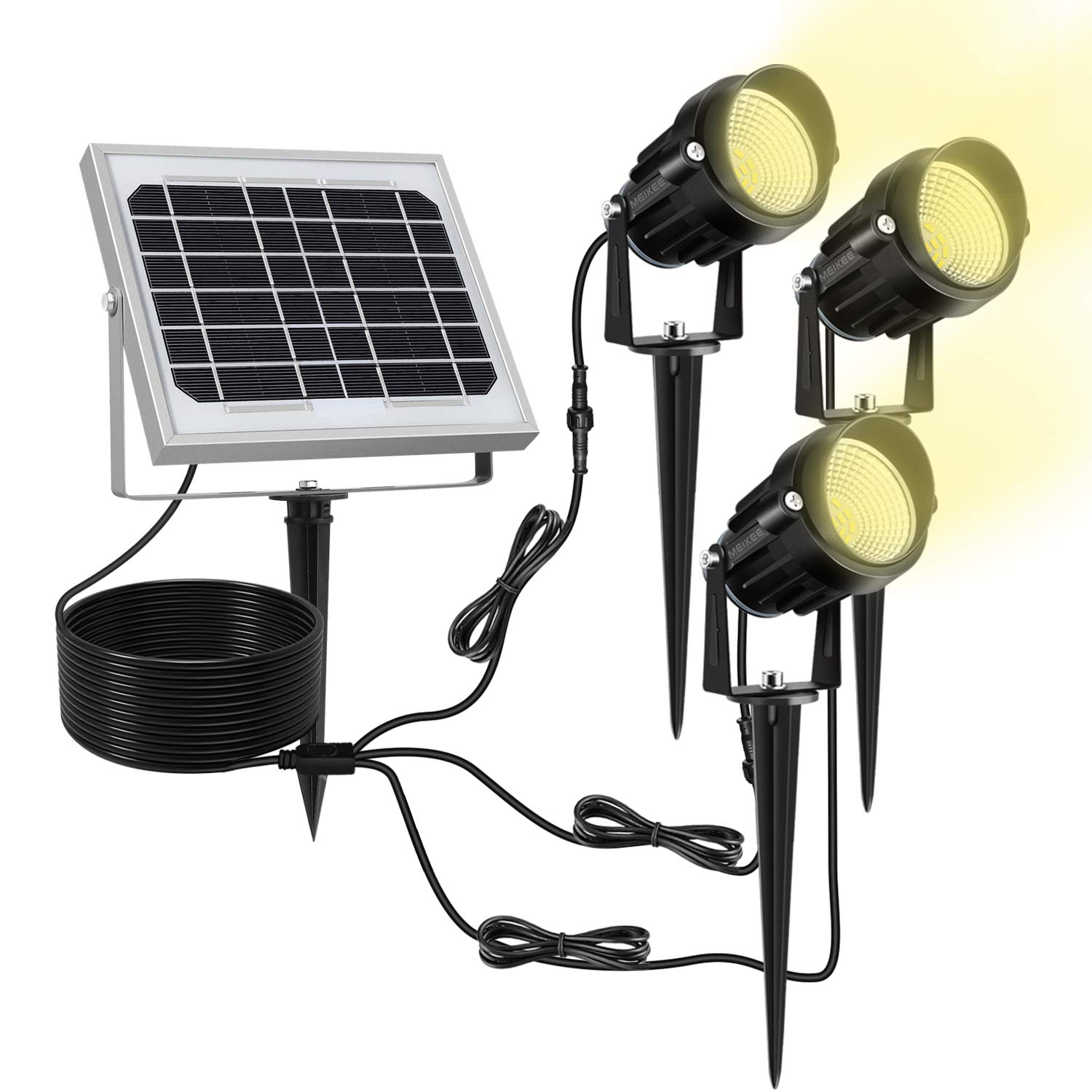 Illuminazione per esterni Regolabile Lampade Solari LED da Esterno LED Faretti Solari Backyards Illuminazione per esterni Regolabile Lampade Solari LED da Esterno LED Faretti Solari Backyards