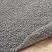 Cozy Shag Collection Grey Solid Shag Rug (3'3