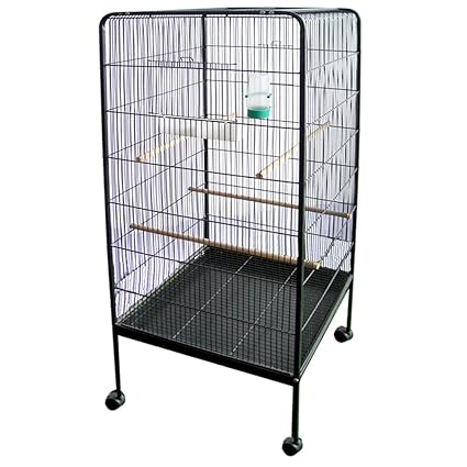 Mctech Métal Volière Cage à Oiseaux Avec 4 Roulettes Xl