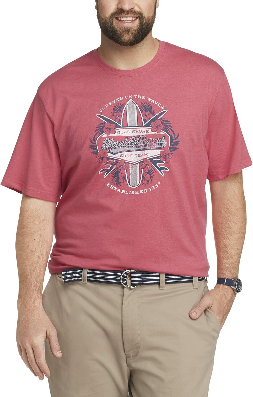 IZOD Men's Big and Tall Graphic T-Shirt: Clothing