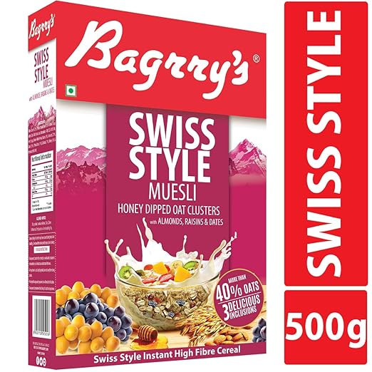 Bagrrys Swiss Style Museli, 500 GM