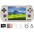 RG40XXH Retro Handheld Game Console, 3200mAh Portable Video Gaming Console with 4.0-in 640*480 IPS Screen, 64G TF Card, 5000+ Classic Games, Linux System, Support 5G WiFi Bluetooth HD Output-Gray