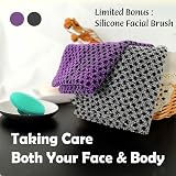 myHomeBody Extra Long Exfoliating Washcloth Back Scrubber 43in Set view 7