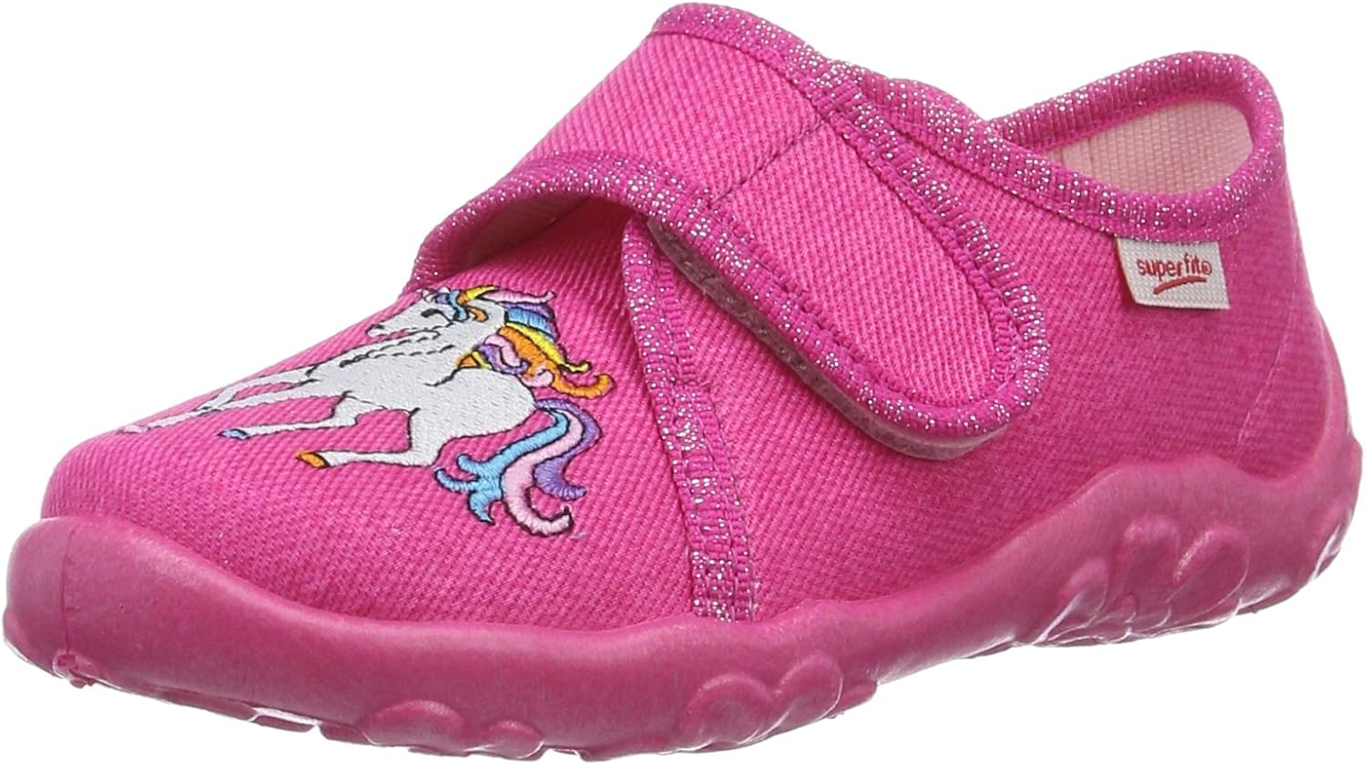 Superfit Mädchen Hausschuhe Bonny - Bequeme Mary Jane Hausschuhe Mit Klettverschluss