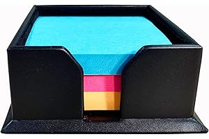 Dacasso A1075 Black 3" x 3" Leather Note Holder