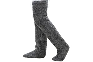 KYAOBEY Snugglepaws Sock Slippers, Snuggle Paws Thigh High Socks, Snuggs Cozy Socks Long Fuzzy Socks Soft Thick Warm Home