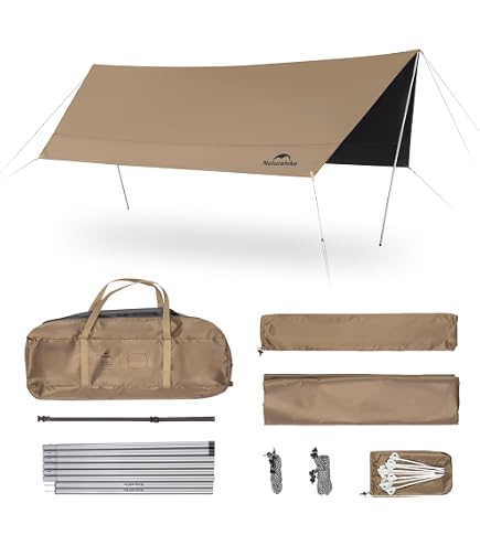 Amazon.com : Snow Peak FES-275 Connect Tarp, Hexa, Ivory : Sports