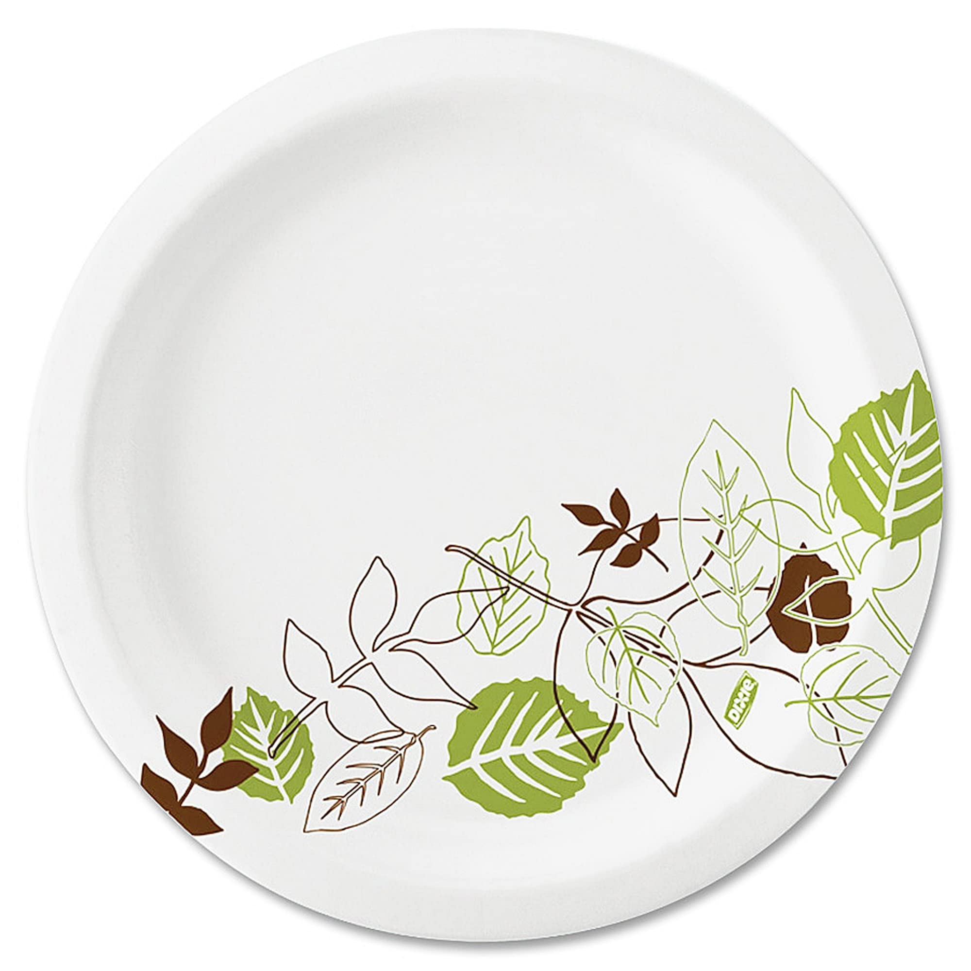 Dixie 8.5″ Medium-Weight Paper Plates By GP PRO, Pathways Design, 1000 Count (125 Disposable Plates Per Pack, 8 Packs Per Case), UX9PATH