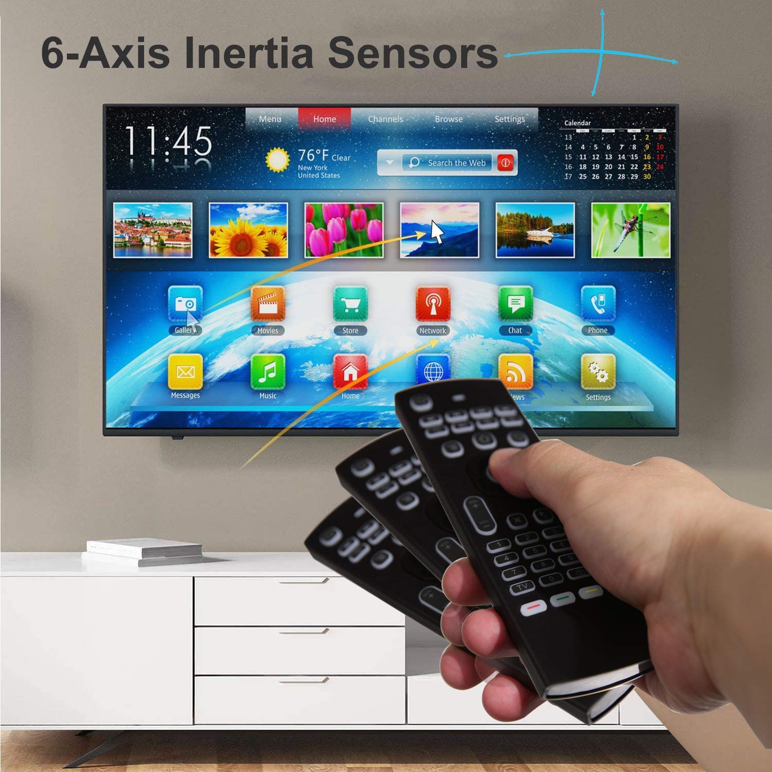 Mua Air Mouse Remote MX3 Pro with Backlit, Rock&Rown 2.4G Air Remote ...