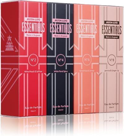 Milton-Lloyd Essentials Quad Pack for Her 4 x 50ml EdP Set No2 No4 No6 No8