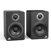 IBALL&middot;BOX H1 Computer Speakers for Desktop PC, Monitor &amp; Laptop, 60W | Powered 2.0 Stereo, Bluetooth 5.3, 24-Bit USB-C DAC, Optical, 3.5mm AUX, Bass/Treble Control, Carbon Fiber Drivers