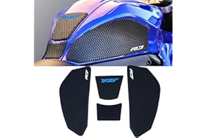 VORILES for YZF R7 YZF r7 2025 2024 2023 2022 2021 Accessories Fuel Tank Pads Protect Motorcycle Fuel Tank Stickers Fuel Tank Protection Pads Knee Anti-Slip Pads Fuel Tank Grips Tank Pads（Blue）
