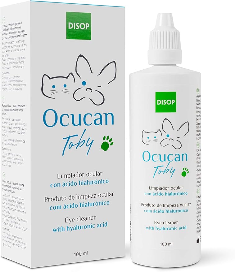 Ocucan Eye Cleaner with Hyaluronic Acid. Removes Rheum or Residue