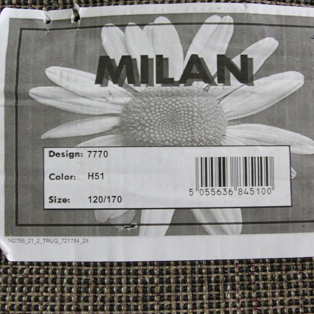 Milan Soft Modern Black & Grey Border Rug 777-H51-5 Sizes, 60cmx240cm (2ft x 7ft 10") - Image 4