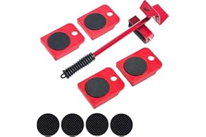 XIAOHONG Cumulus Mr. Hercules, Sherum Mr. Hercules, Dotmalls Mr. Hercules, Heavy Duty Furniture Lifter, Furniture Lift Mover Tool Set, Roller Steel Furniture Mover for Easy Safe Moving Sofas Couch Washer