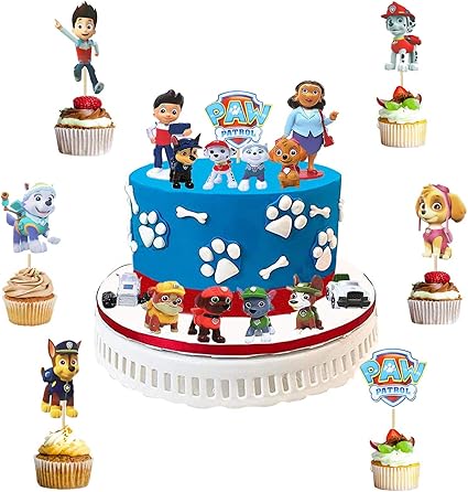 cake with dog decoration