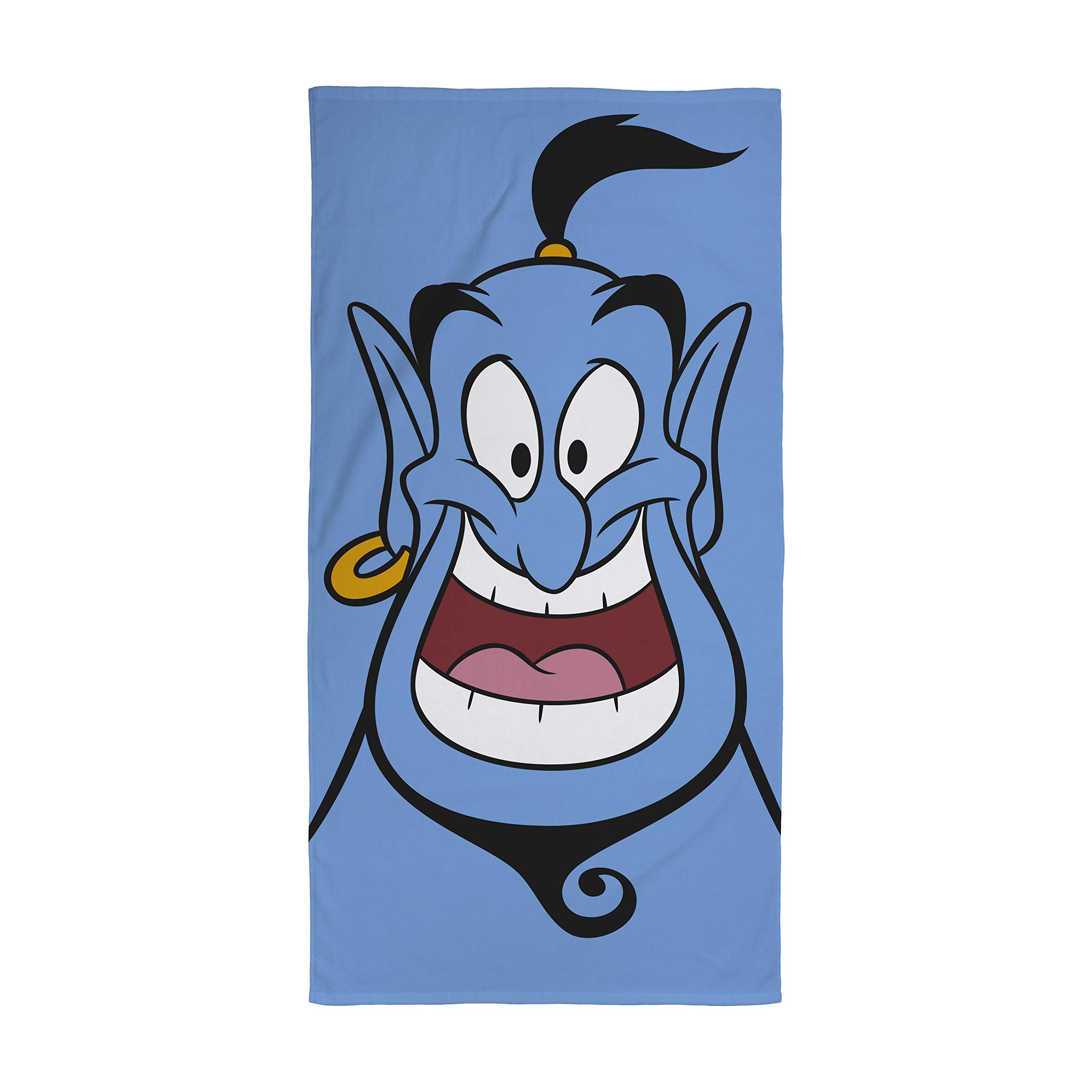 Character World Official Disney Aladdin Towel | Super Soft Feel 100% Cotton |Perfect for The Home, Beach & Swimming Pool, Blue 140 x 70cm, Multicolour, 70 x 140cm