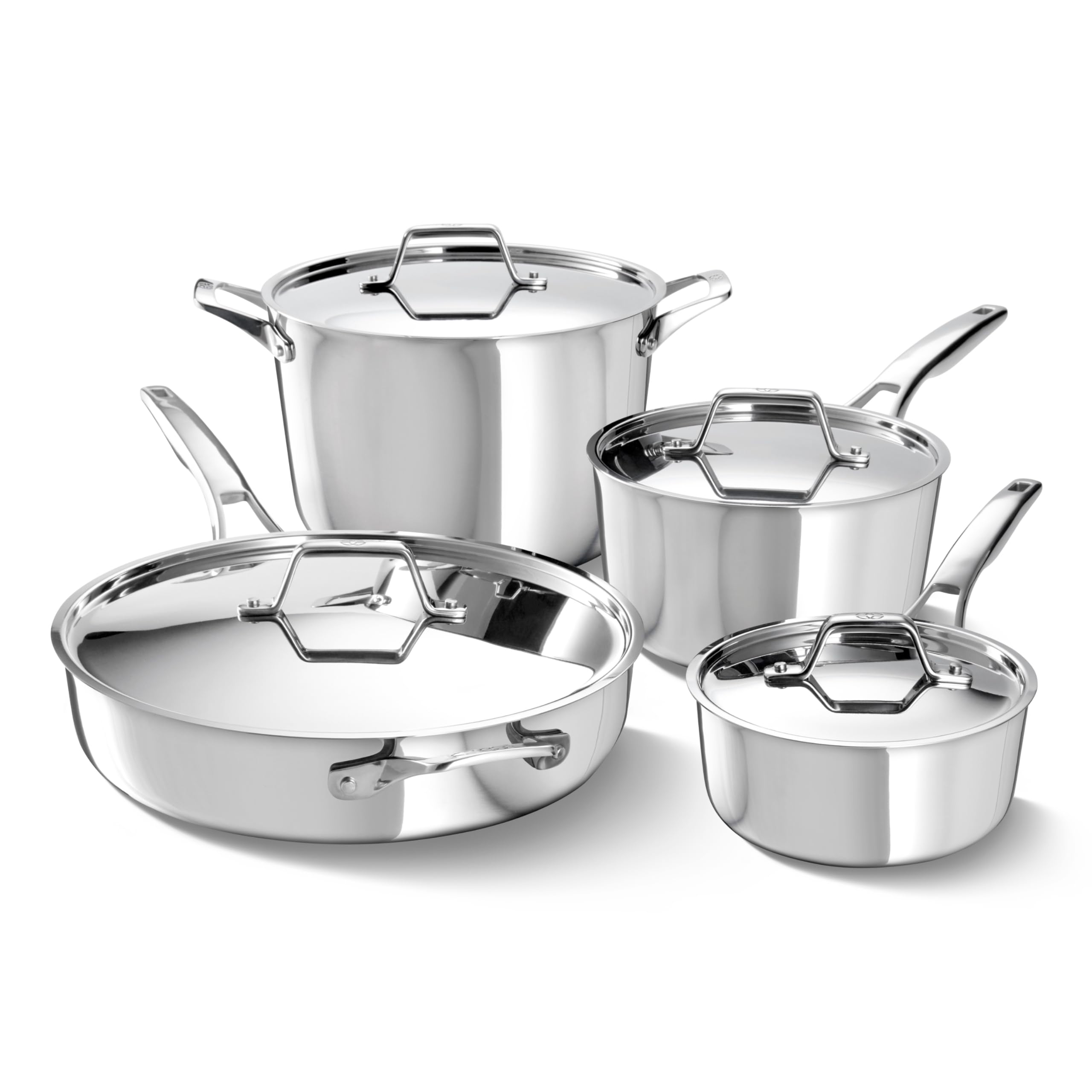 Premier Stainless Steel 8-Piece Cookware Set Image