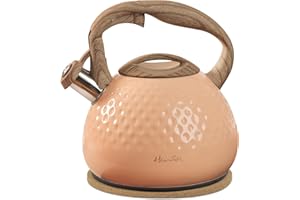 harriet Tea Kettle, Tea Pot for Stovetop, 2.5QT Whistling Kettle with 5-Layers bottom, Food Grade Stainless Steel Kettles wit