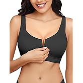 Rolral Zip Front Bra for Women Post Surgery, Mastectomy Recovery Bra | Front Closure Wireless Full Coverage