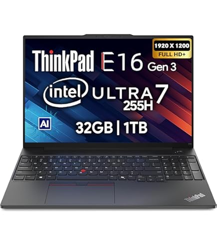 Lenovo Laptop ThinkPad E16 Gen 2 40.6 cm FHD+ Business AI, Intel