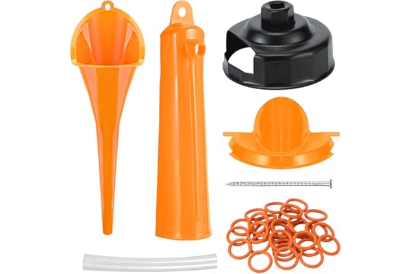 AKDIYLQ Oil Change Kit Compatible with Harley-Davidson, Complete Motorcycle Oil Change Tool Set with Filter Cap Wrench, Fill Tools & 30Pcs O-Rings