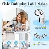 Vixic Embossing Label Maker Vintage 3/8" Tapes 9mm 5 Pack Black view 2
