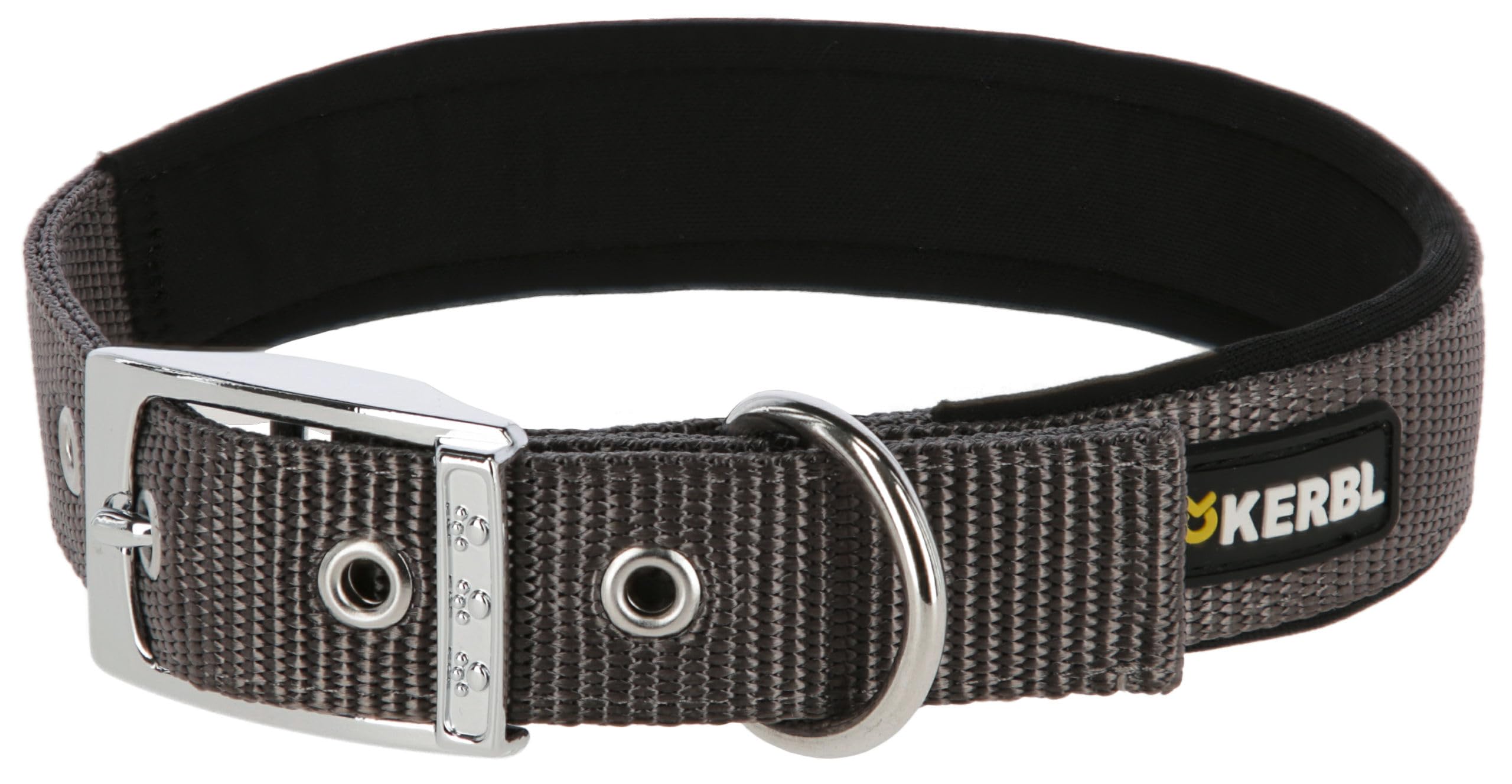 Kerbl Pet Miami Plus Nylon Collar 45-53 cm/30 mm Grey