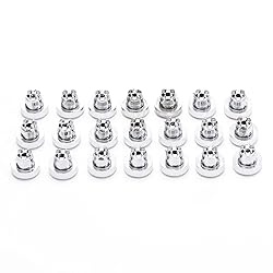 RTRHINOTUNING 50PCS 7.9 mm/0.31" Chrome Silver