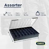 Raaco Assorter 4-32 Blue/Transparent Storage Box 33.2x5.2x25.2cm view 4
